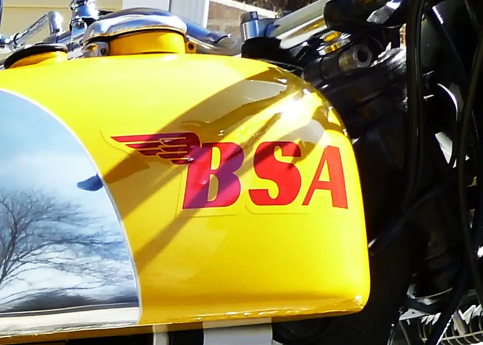 Motorcycle BSA logo
